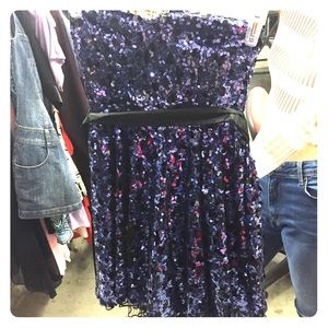 sparkle strapless dress